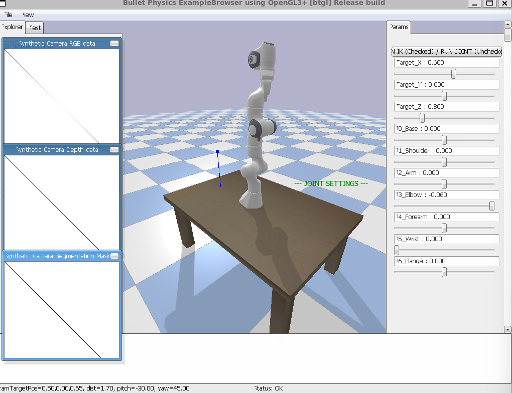 Panda 机器人运动学展示截图 1