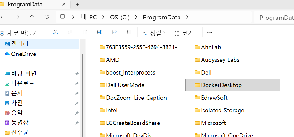显示隐藏文件并删除 DockerDesktop 文件夹截图